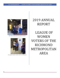 LWV-RMA Annual Report