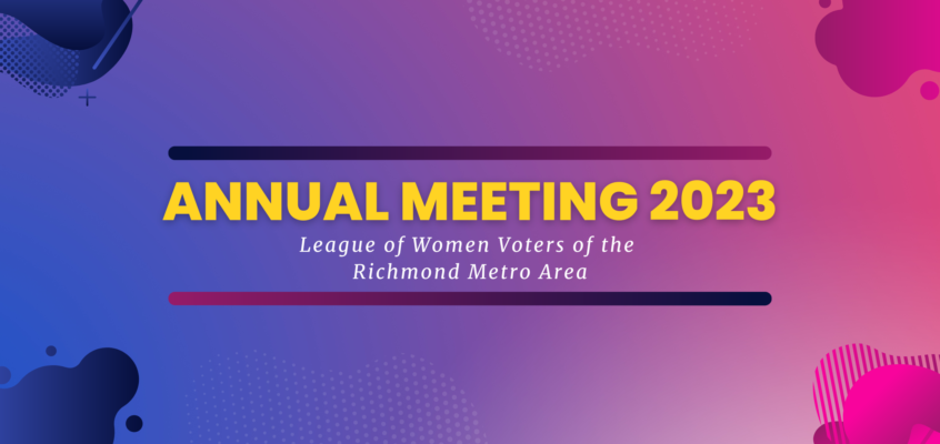 All members invited to attend the 2023 Annual Meeting, May 20th 10am